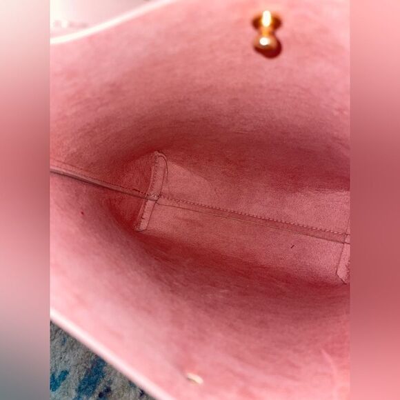 Samara Vegan Leather “Peony” Shoulder Bag Blush - Picture 5 of 7